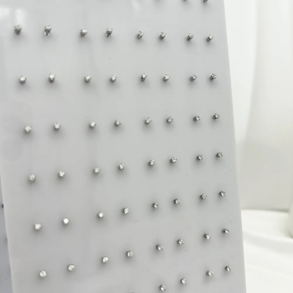 Punto Luce 2mm 6Griffe-36Paia Orecchini in Acciaio - OPA-107-114 2mm