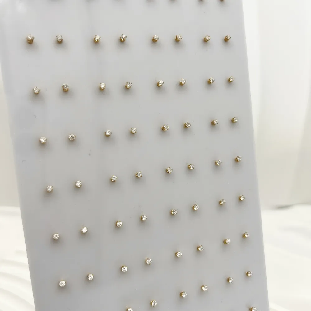 Punto Luce 2mm 6Griffe-36Paia Orecchini in Acciaio - OPA-107-114 2mm