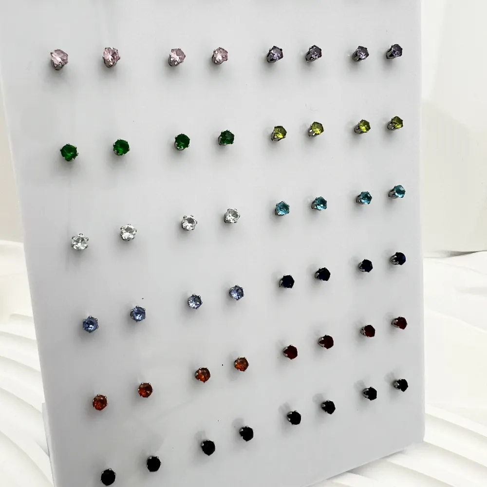 Punto Luce 3mm 6Griffe-36Paia Orecchini in Acciaio - OPA-107-87 3mm