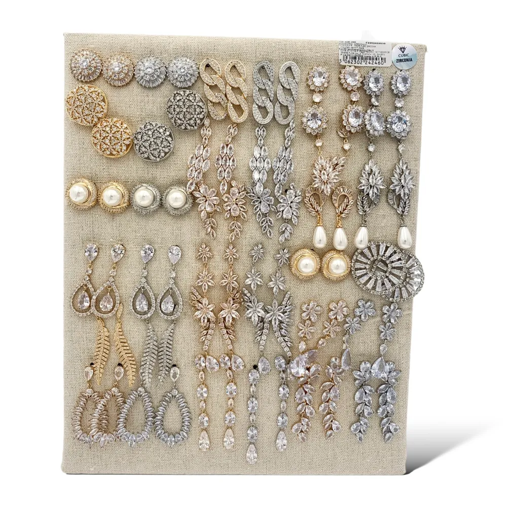 Mix Modelli con Zirconia-36Paia Orecchini con Zirconia - OPM-506-246