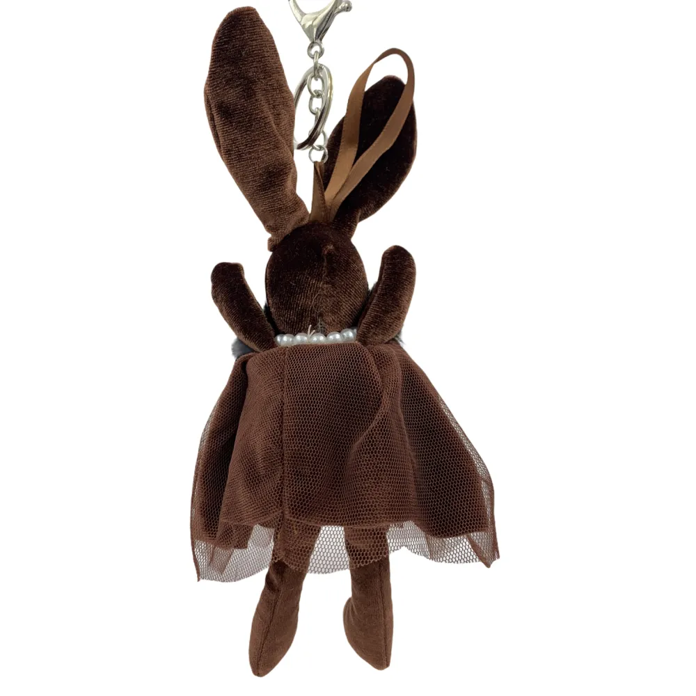 PKM6263-Coniglio Velluto-12Pz Portachiavi Misti - PKM6263-Coniglio Velluto-12Pz Portachiavi Misti