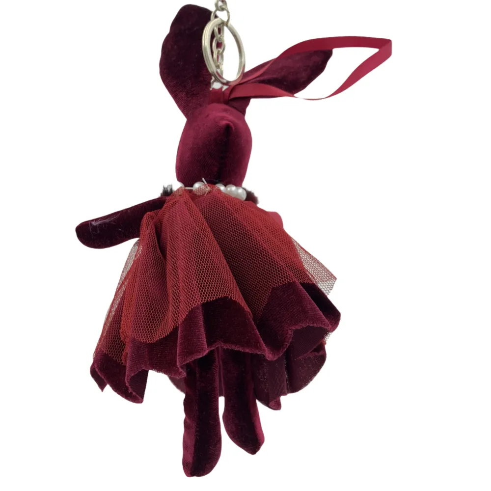 PKM6263-Coniglio Velluto-12Pz Portachiavi Misti - PKM6263-Coniglio Velluto-12Pz Portachiavi Misti