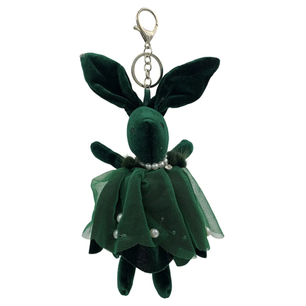 PKM6263-Coniglio Velluto-Portachiave Moda - PKM6263-Coniglio Velluto-Portachiave Moda