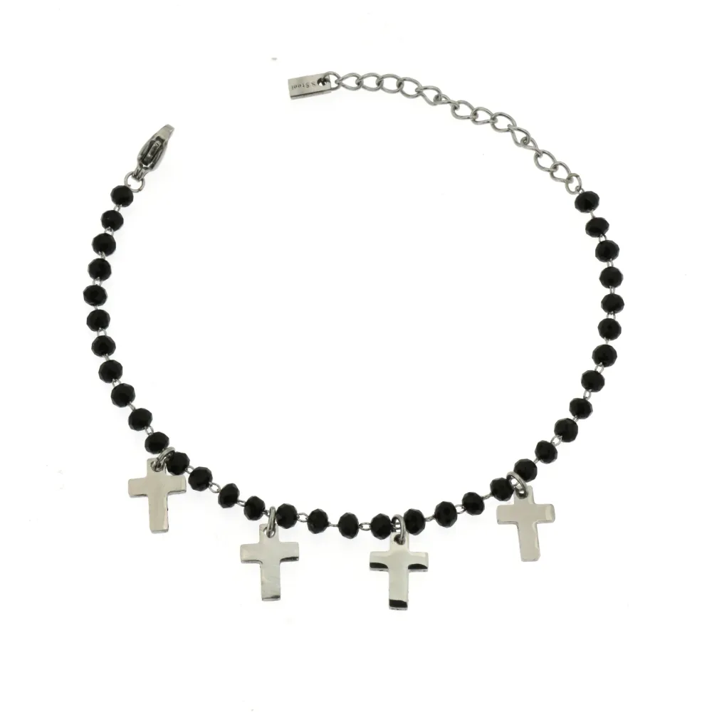 BAC- 4 Croci 5284 - Bracciale in Acciaio_Argento_1