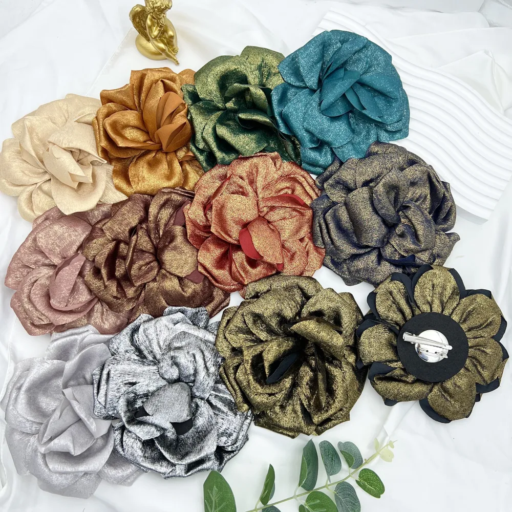 Fiore Grande-12pz Spille in Tessuto - SPM-143-18