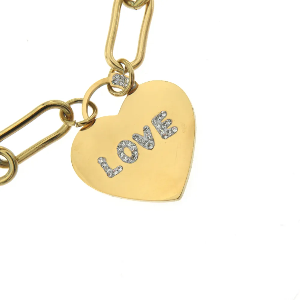 BAC6425-Cuore Love-Bracciale in Acciaio con Chiusura_2