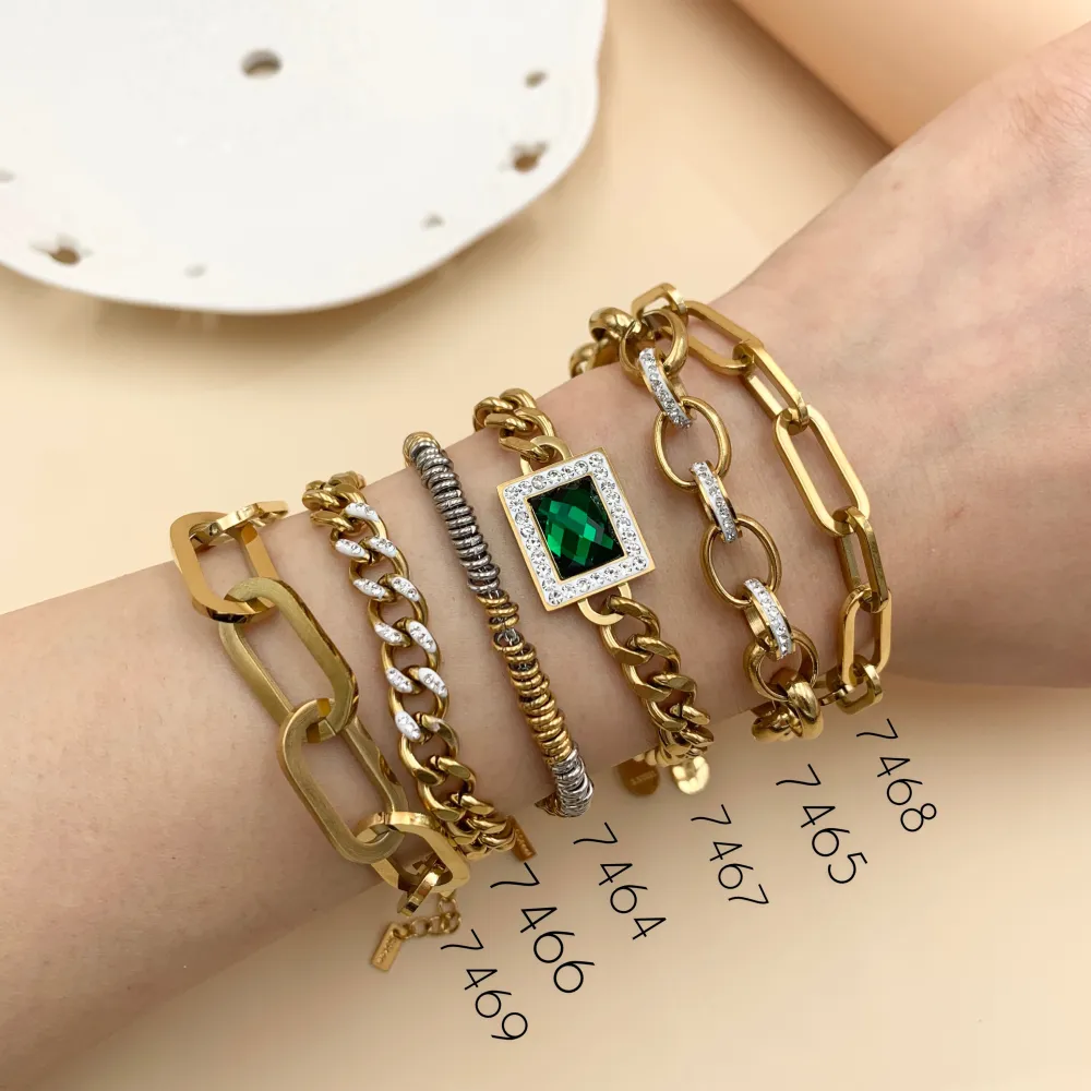 BAC7467-Groumette Rettangolo -Bracciale in Acciaio_2