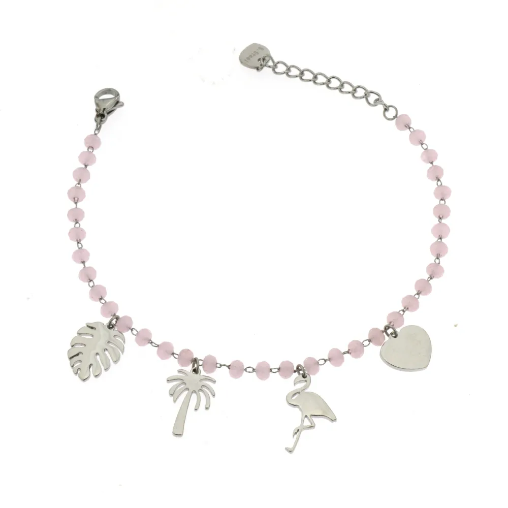 BAC-Fenicottero 5287 - Bracciale in Acciaio_Rosa_1