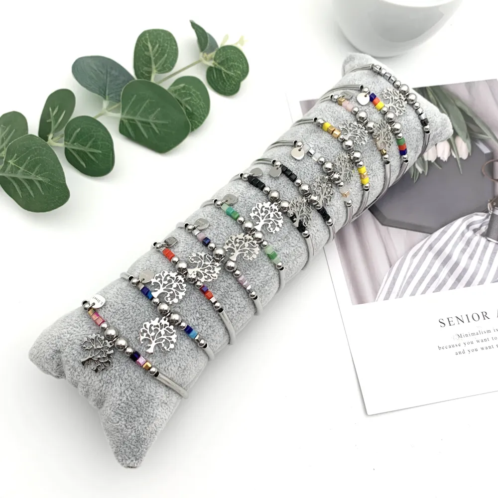 BPA7673-Albero della Vita-12 Pz Bracciali in Acciaio_2
