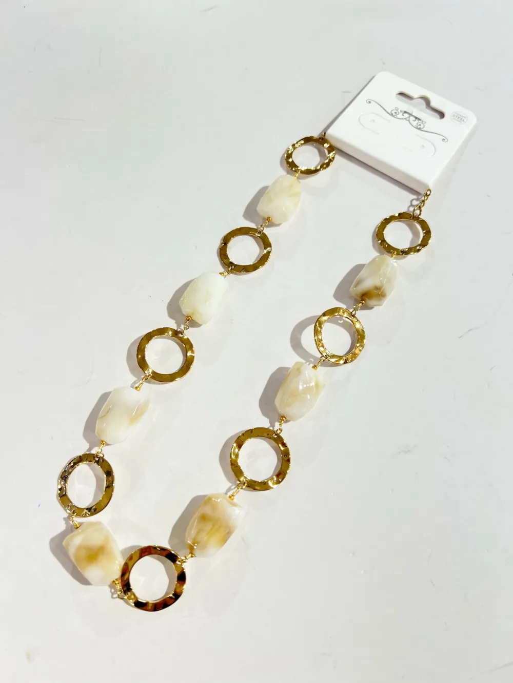 Cerchio -Collana Corta in Acciaio - CL-794-49