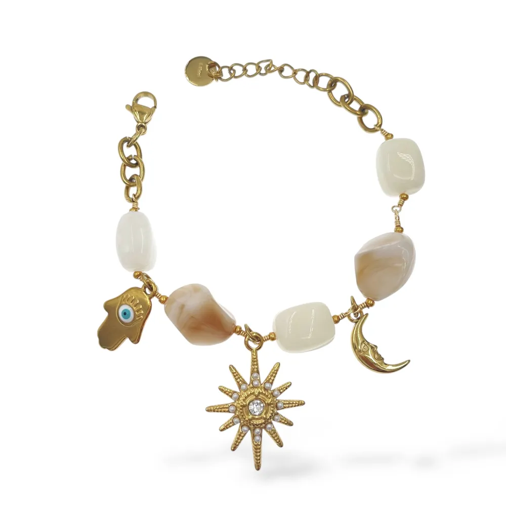 Sole Luna-Bracciale in Acciaio - BR-794-88