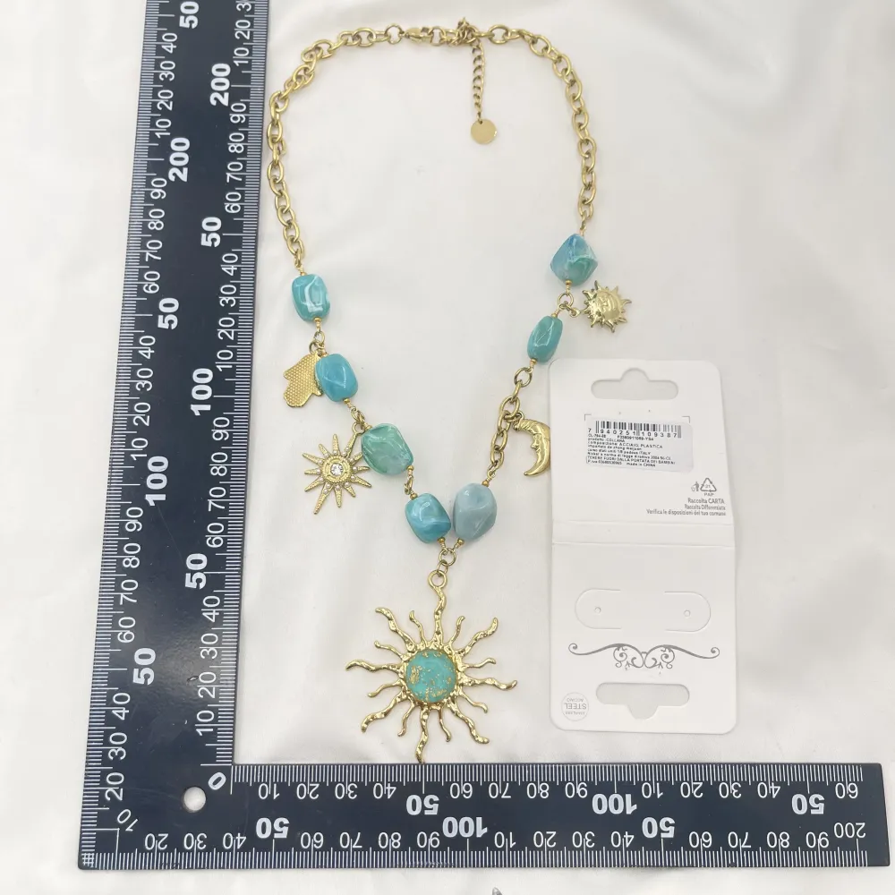 Sole Luna-Collana Corta in Acciaio - CL-794-38