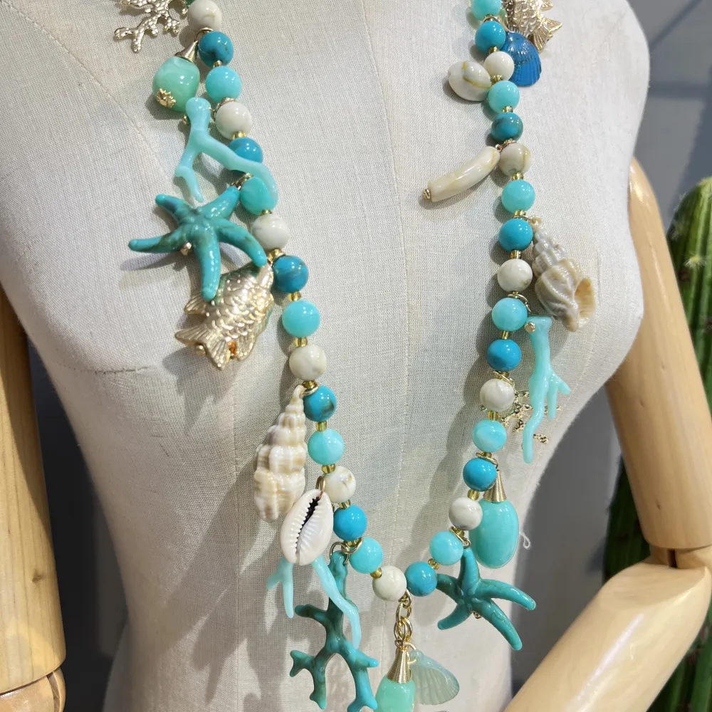 Stella Marina- Collana Lunga in Resina - CL-732-619