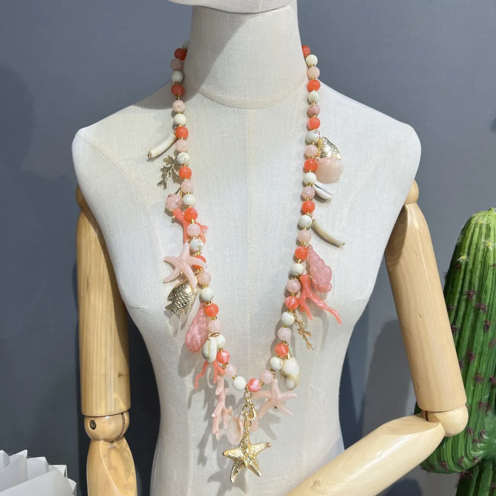 Stella Marina- Collana Lunga in Resina - CL-732-619