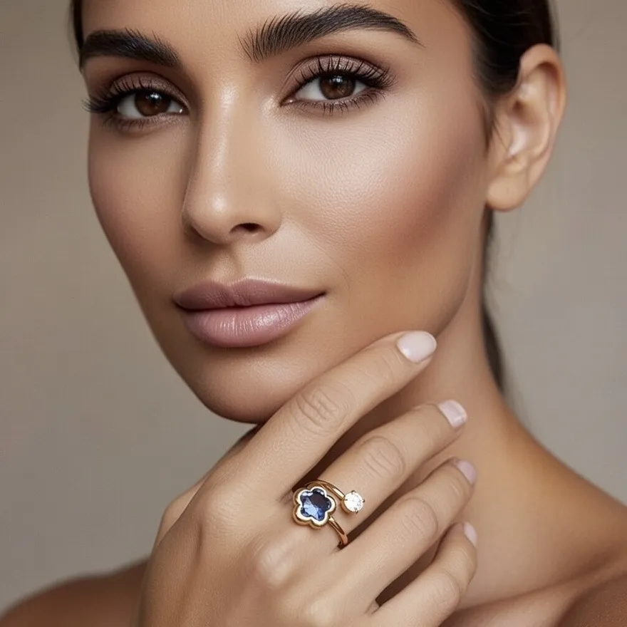 Fiore-36pz Anelli Regolabili in Acciaio - AN-103-AA6756R 10mm