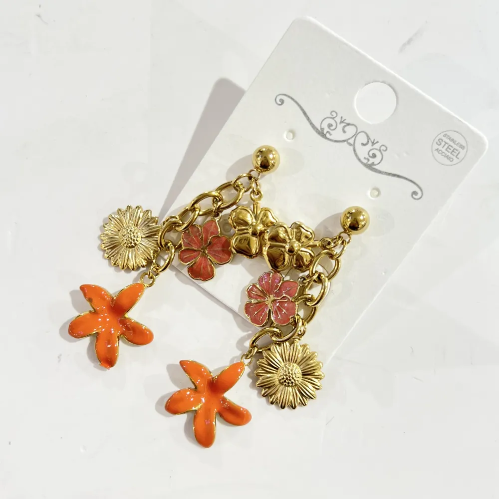 Fiore -Orecchini in Acciaio - OR-732-567