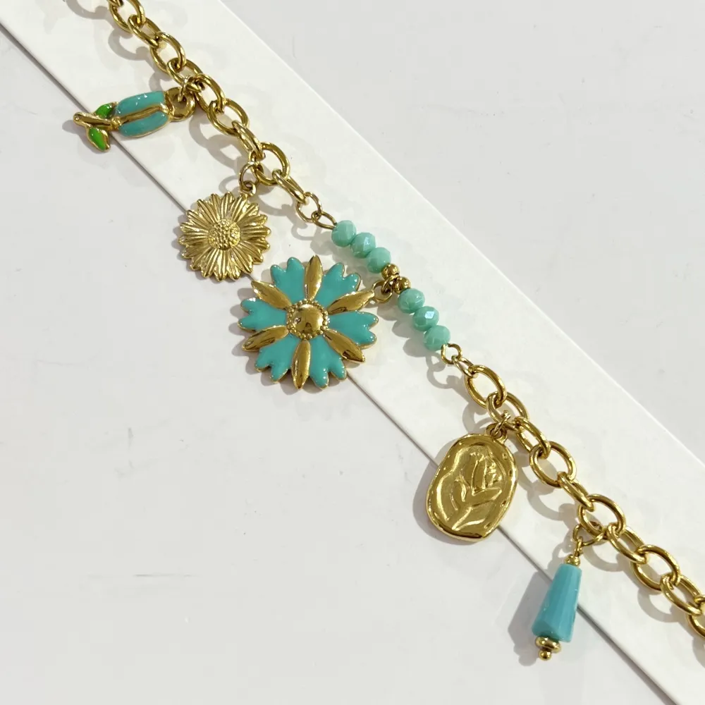 Fiore Tulipano-Bracciale in Acciaio - BR-732-568