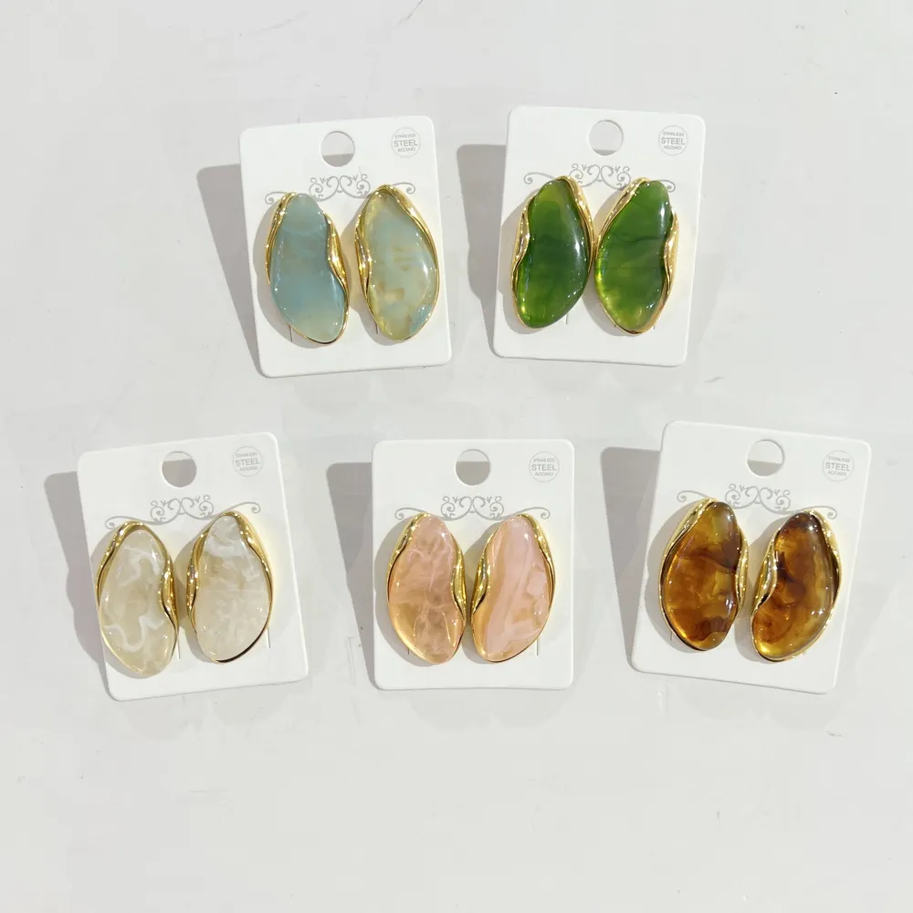 Ovale-Orecchini in Acciaio - OR-776-11