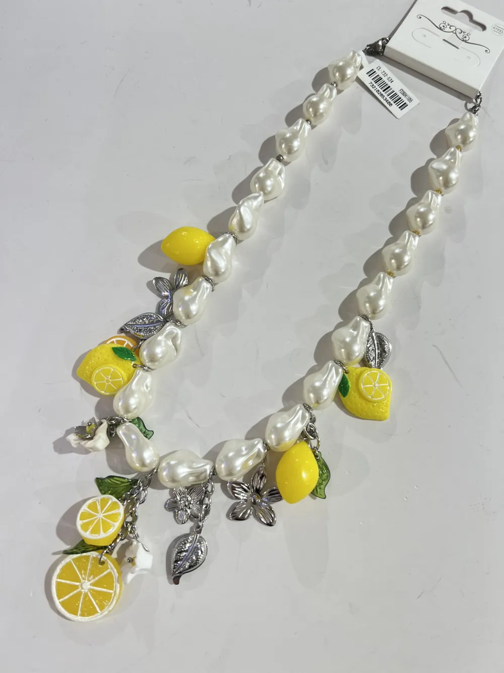 Limone Fiore-Collana Corta in Acciaio - CL-732-534