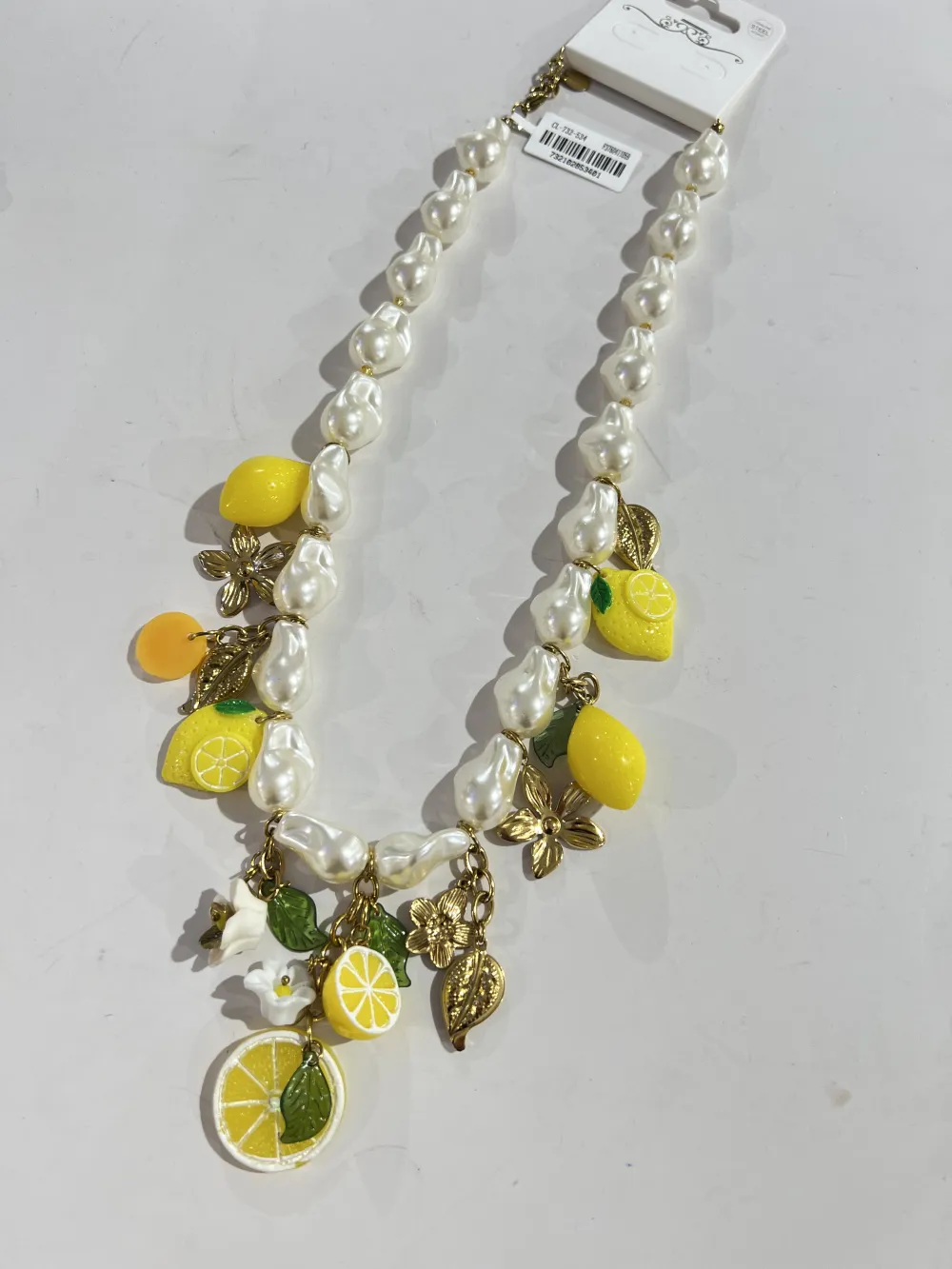 Limone Fiore-Collana Corta in Acciaio - CL-732-534