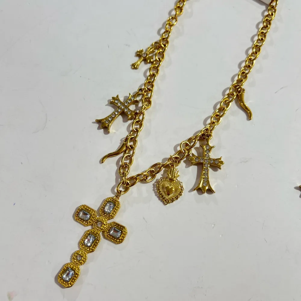 Sacro Cuore -Collana Corta in Acciaio - CL-732-577