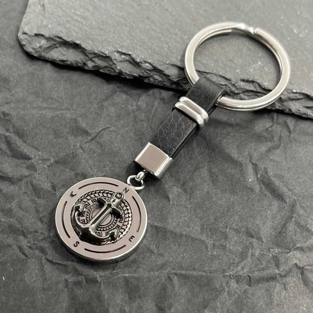 Ancora-Portachiavi da Uomo in Acciaio - PO-600-H371