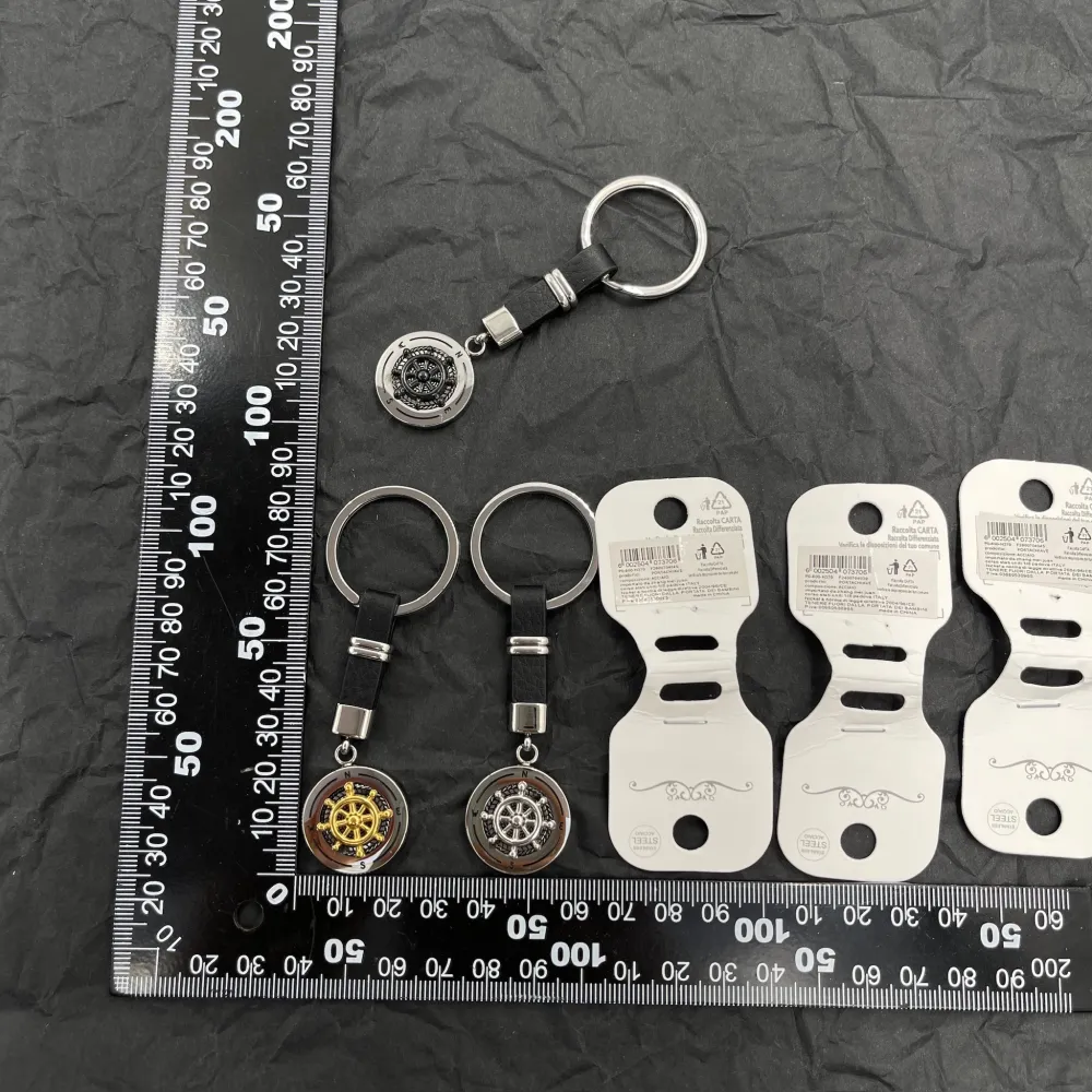 Timone-Portachiave da Uomo in Acciaio - PO-600-H370