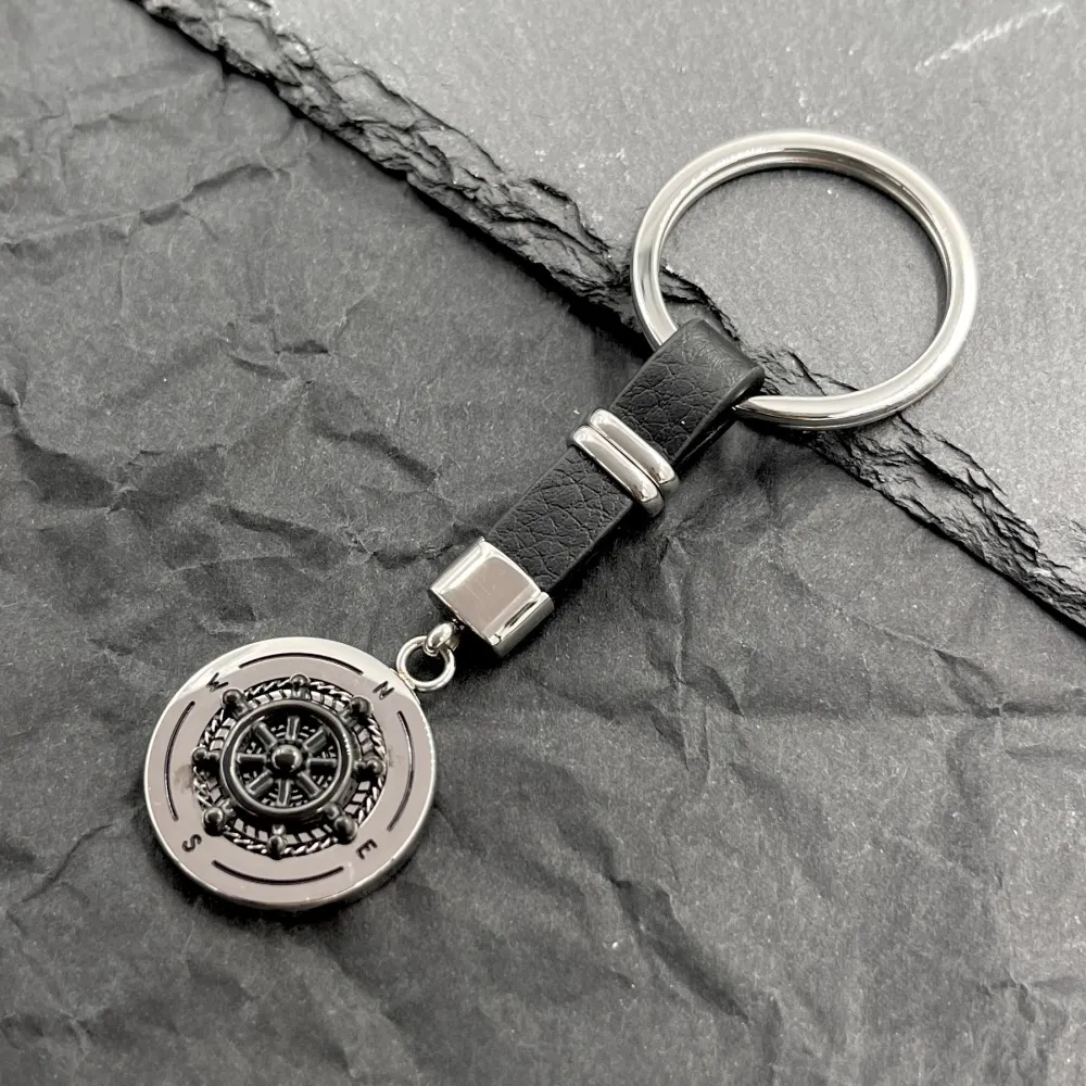 Timone-Portachiave da Uomo in Acciaio - PO-600-H370