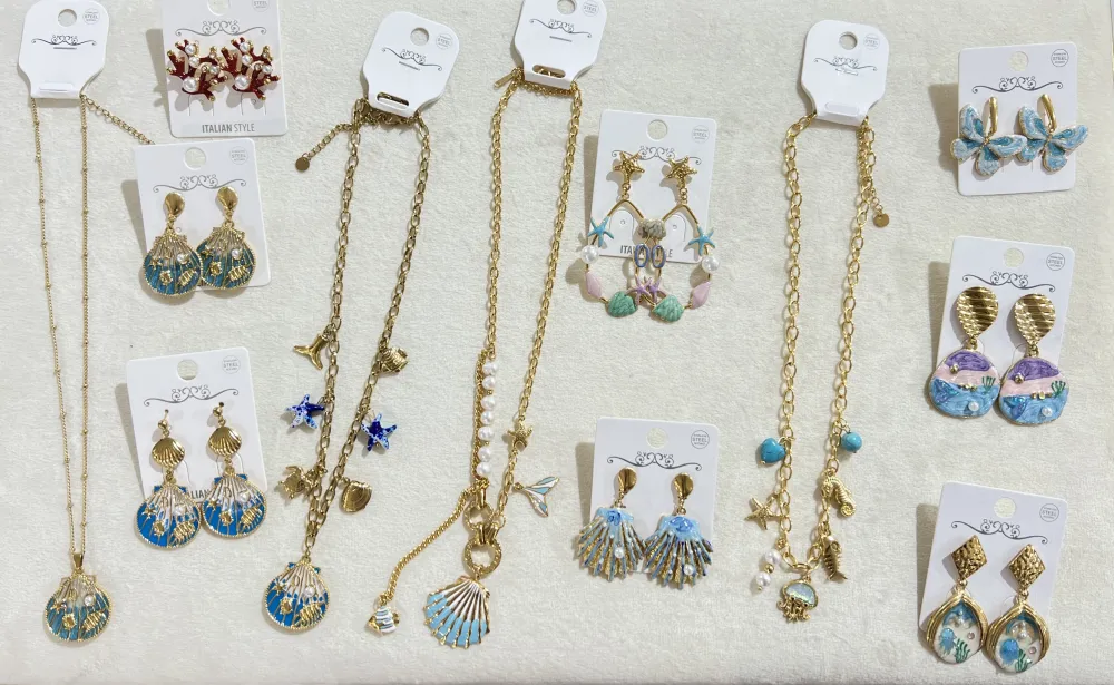 Conchiglia Mare-Collana Corta in Acciaio - CAC-783-47-07