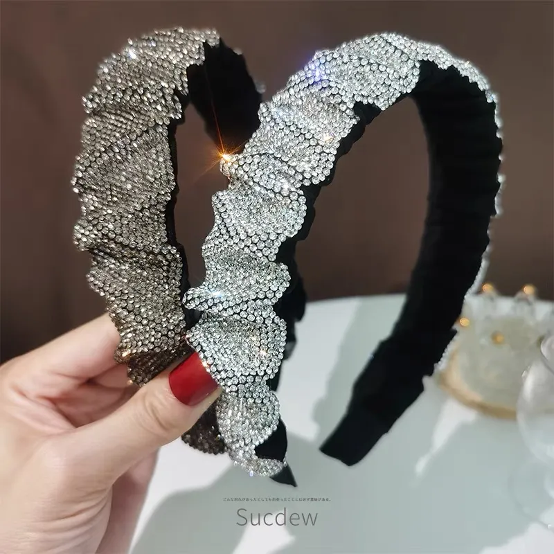 AXC-con Strass-12pz Cerchietti per Capelli