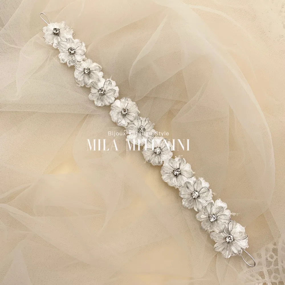 AXC282-33-Fiore Cristalli- Acccessori per Capelli