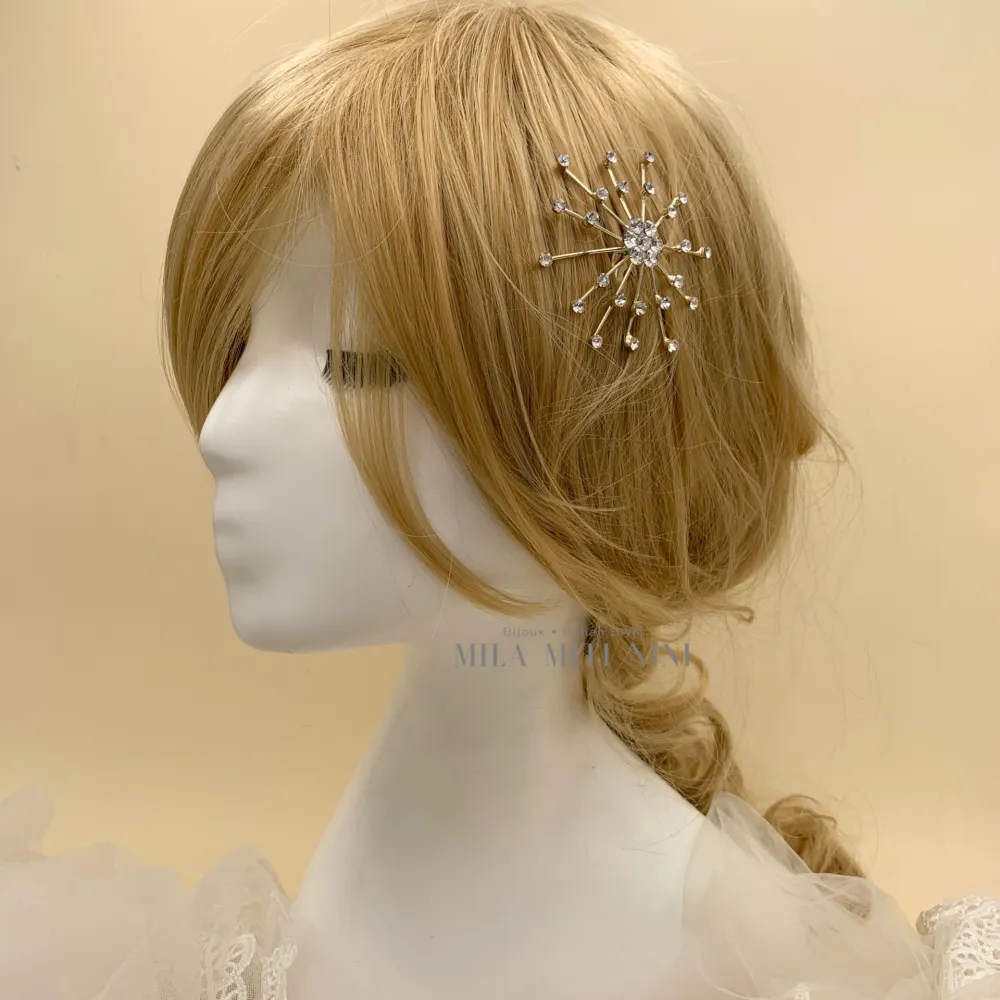 AXC109-4-Pettine Fiore- Acccessori per Capelli