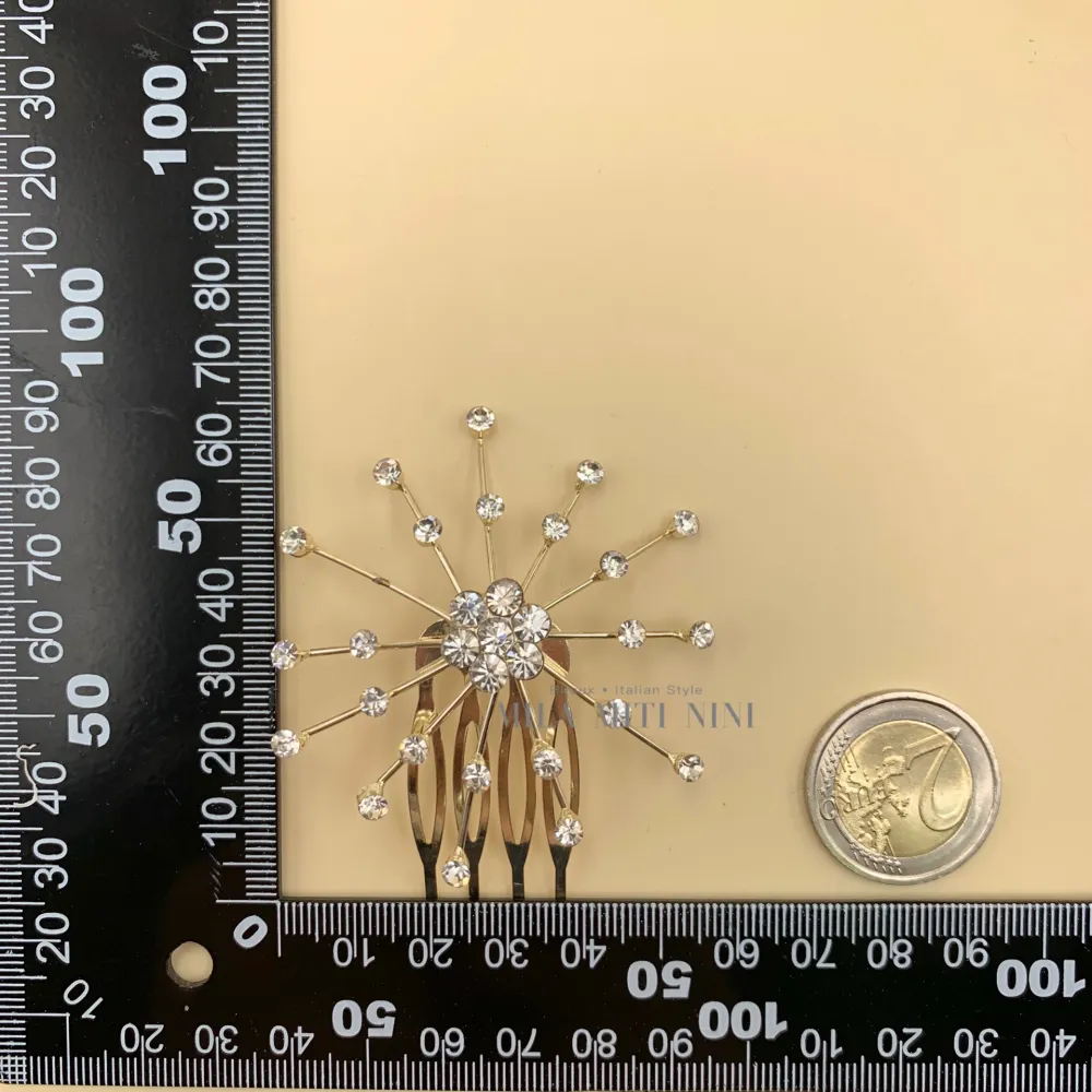 AXC109-4-Pettine Fiore- Acccessori per Capelli