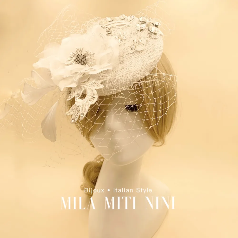 AXC1046-Copricapo con Velo- Acccessori per Capelli