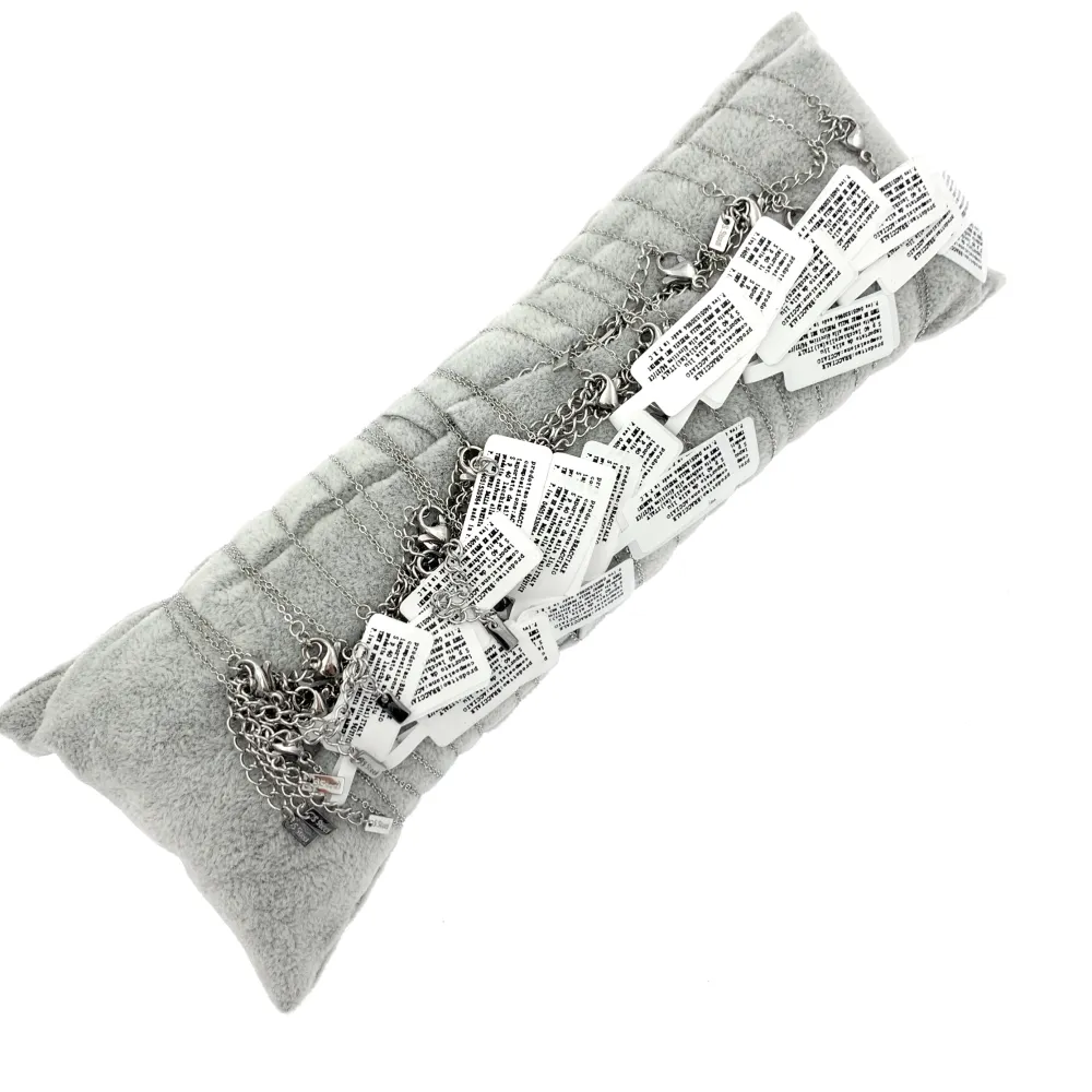 BPA7652-Iniziale Tondo-24 Pz Bracciali in Acciaio