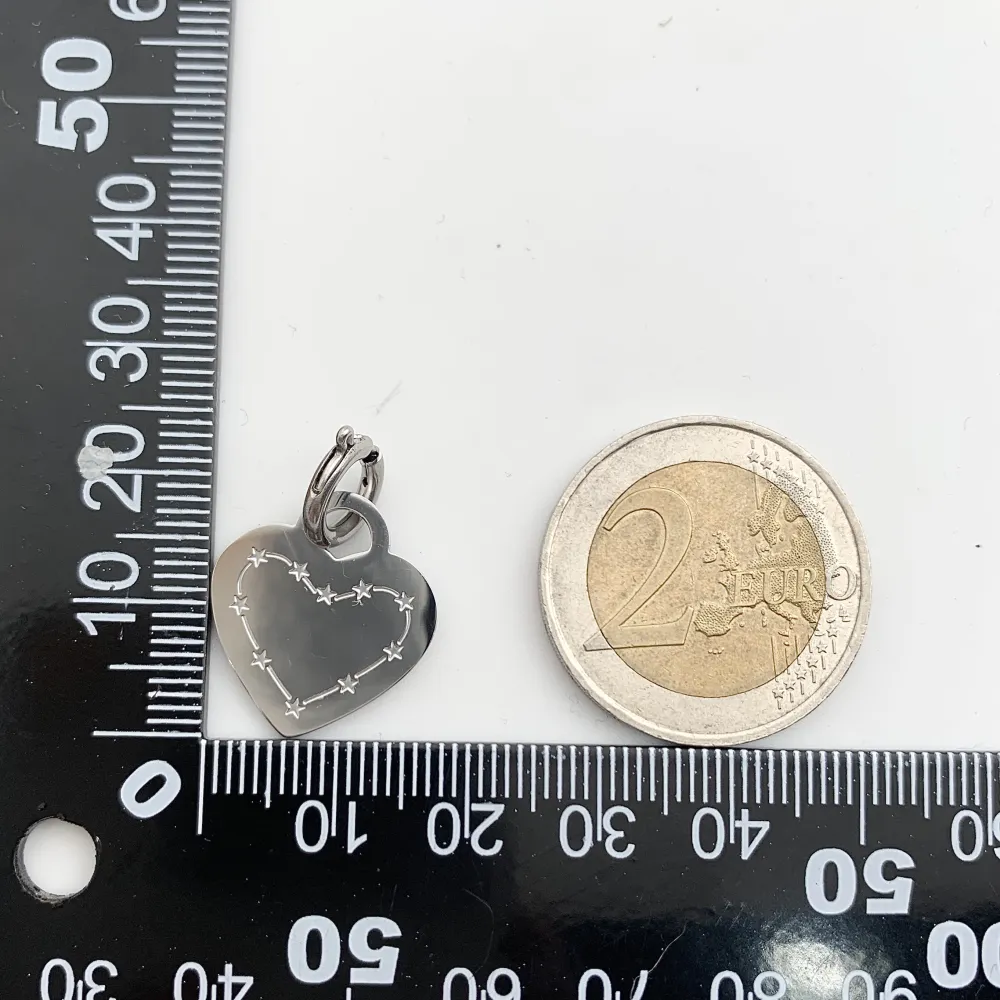 CIO4129-Cuore- Ciondolo in Acciaio