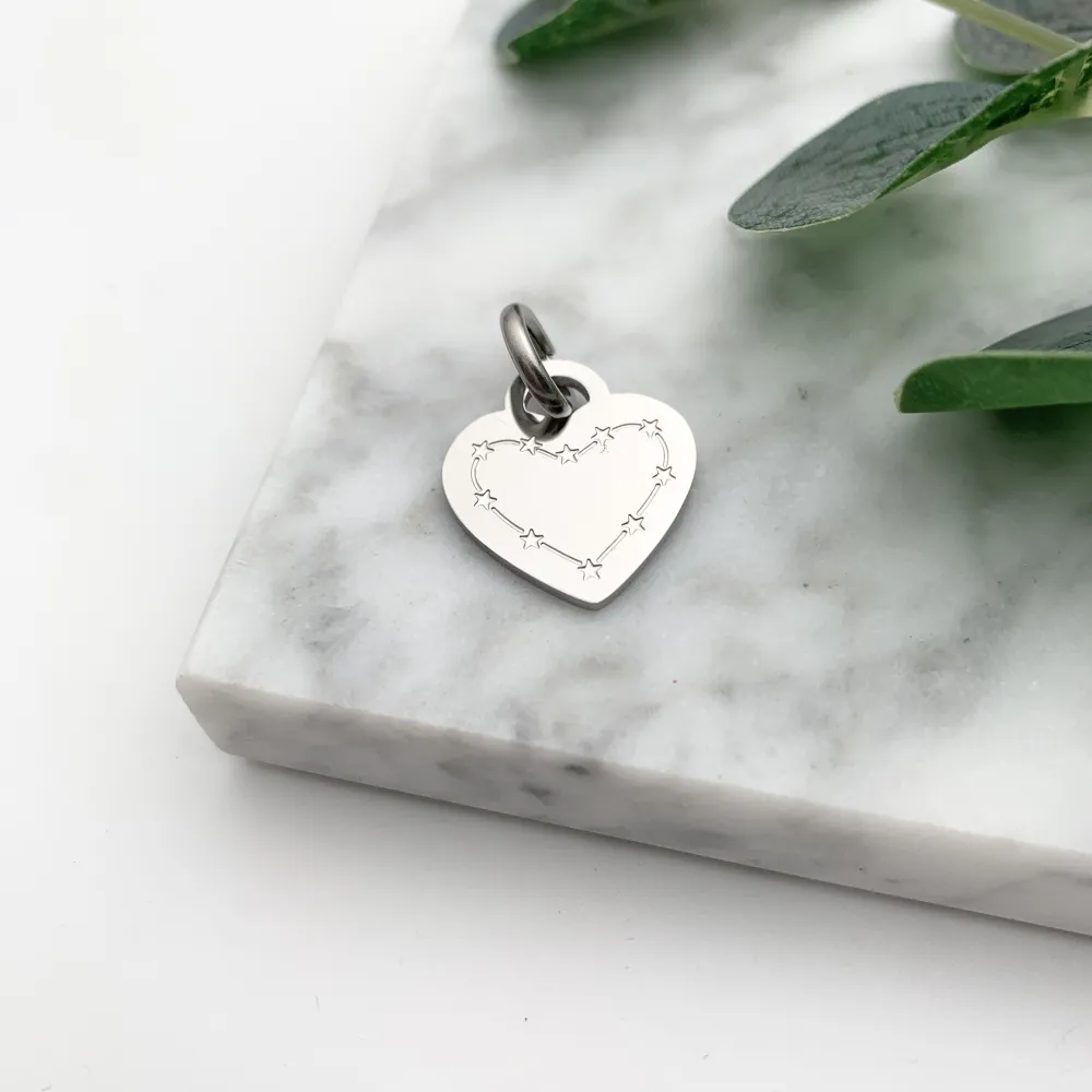 CIO4129-Cuore- Ciondolo in Acciaio