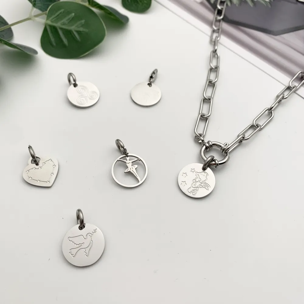 CIO4126-Orsetto - Ciondolo in Acciaio