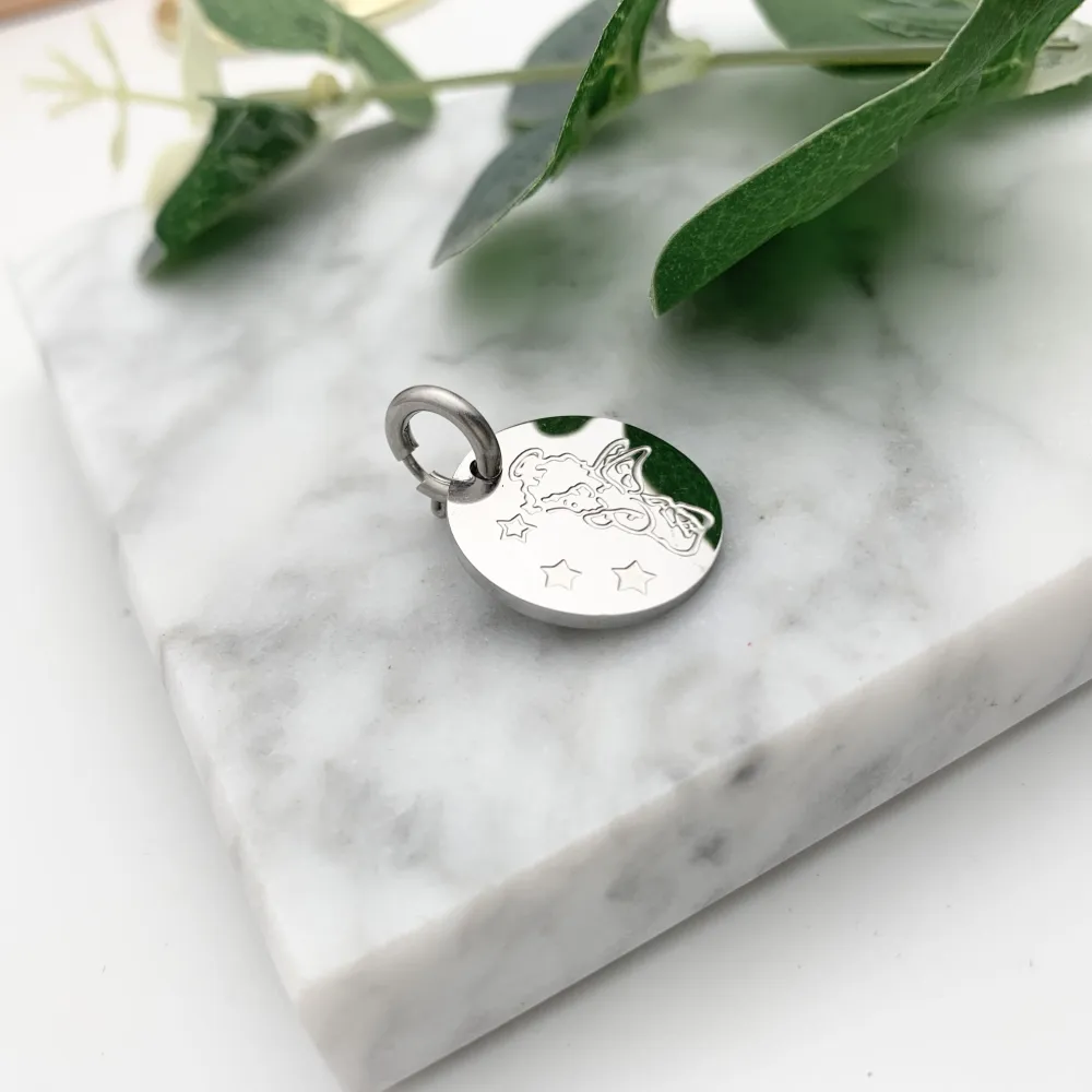 CIO4127-Angelo - Ciondolo in Acciaio