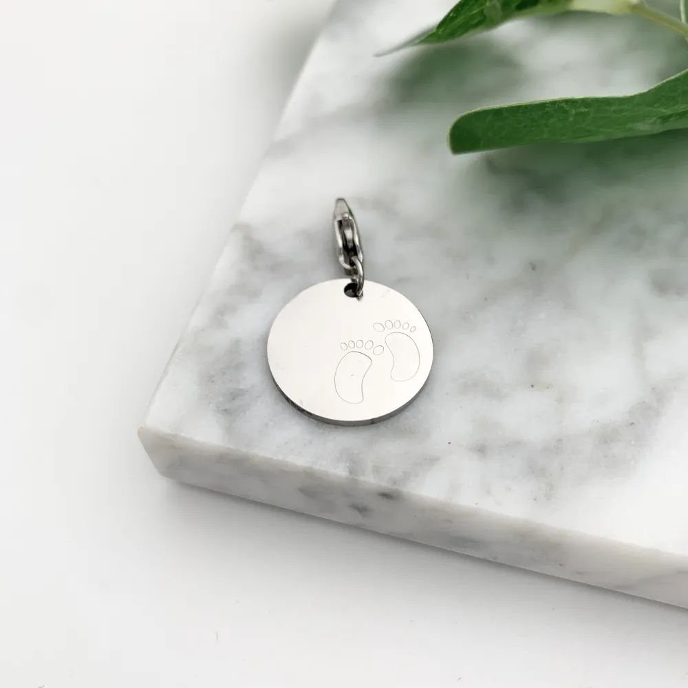 CIO4121-Piedini- Ciondolo in Acciaio