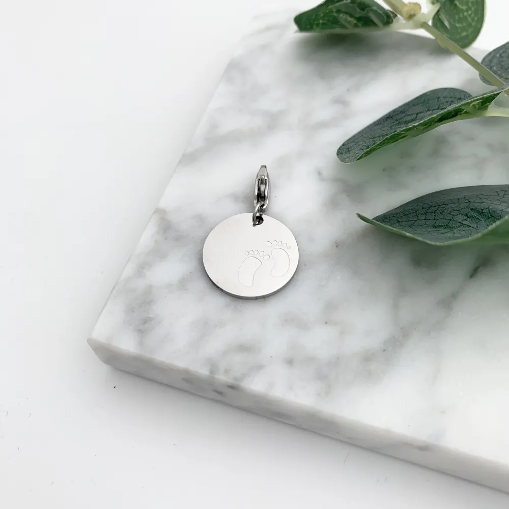 CIO4121-Piedini- Ciondolo in Acciaio