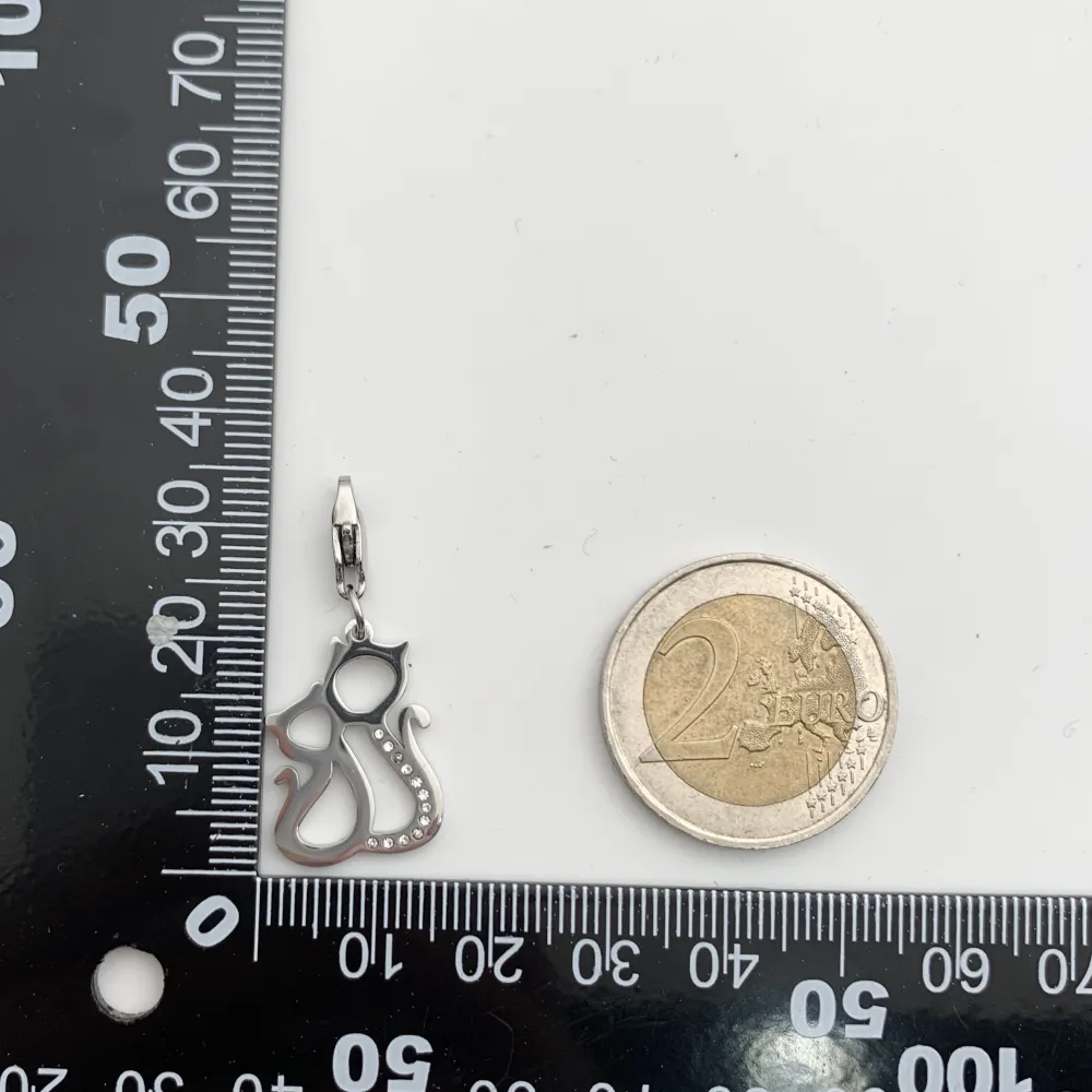 CIO4135-Gatto- Ciondolo in Acciaio