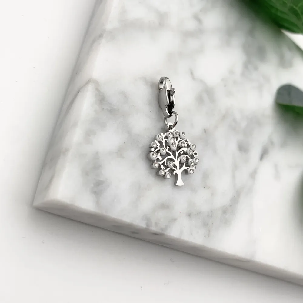 CIO7634-Albero della Vita- Ciondolo in Acciaio