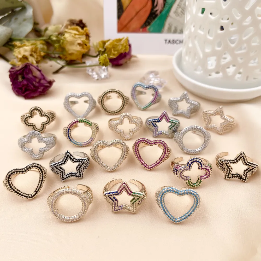 AMR7613-Mix Soggetti -36 Pz Anelli Regolabili