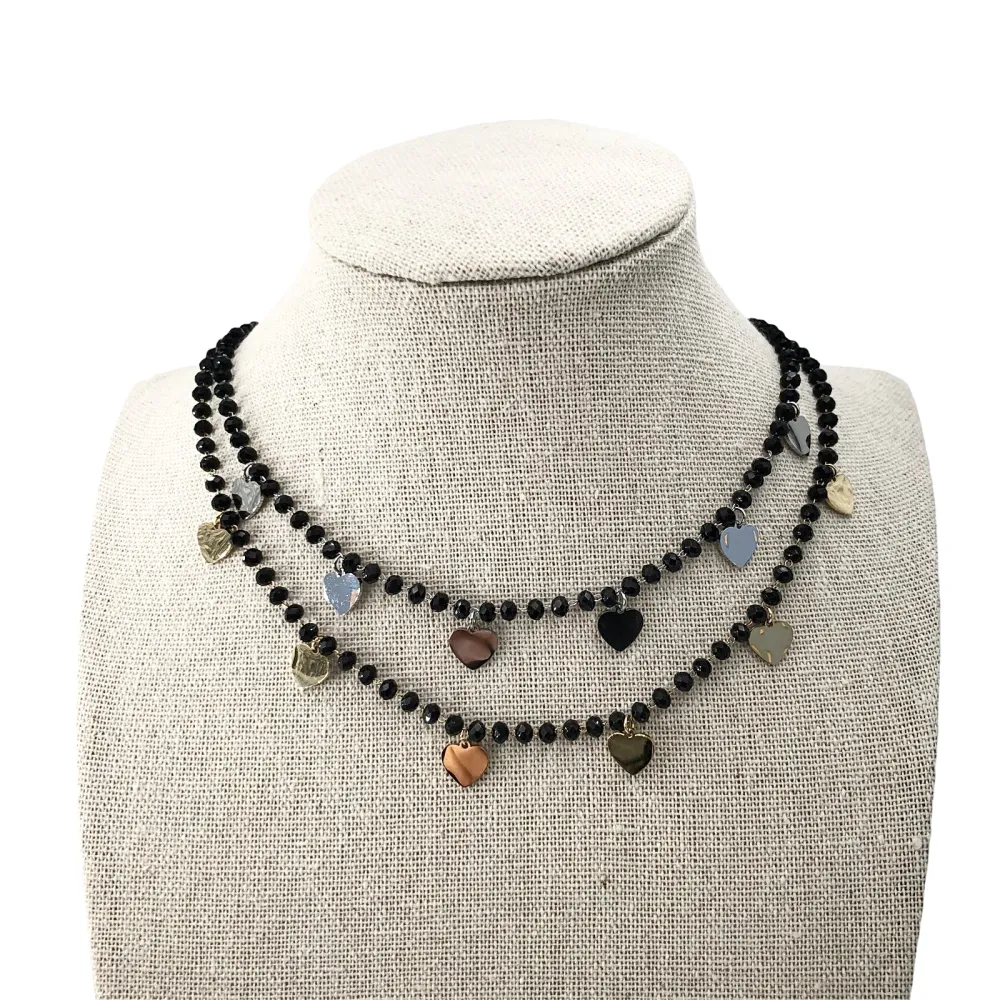 VCAC Cuore catena rosario 6601   - Collana acciaio