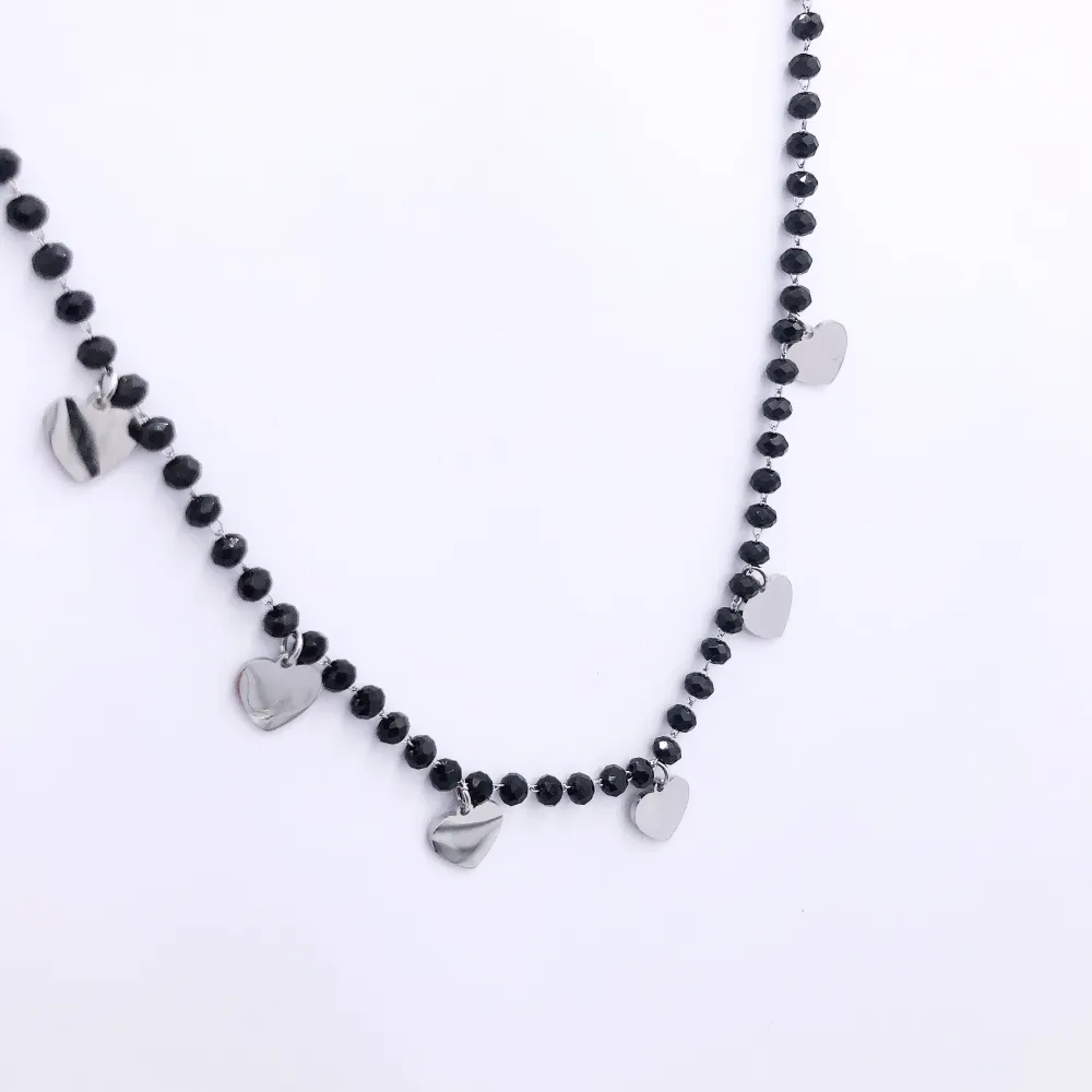 VCAC Cuore catena rosario 6601   - Collana acciaio