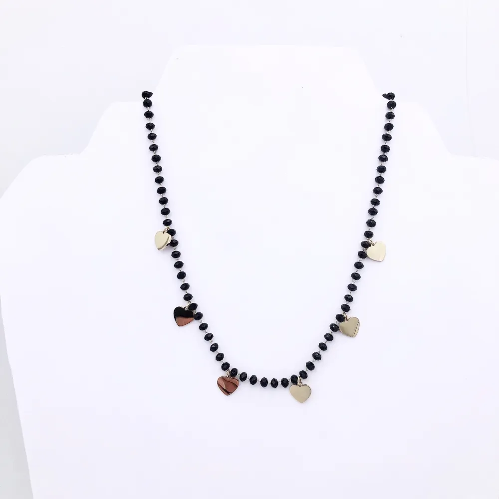 VCAC Cuore catena rosario 6601   - Collana acciaio