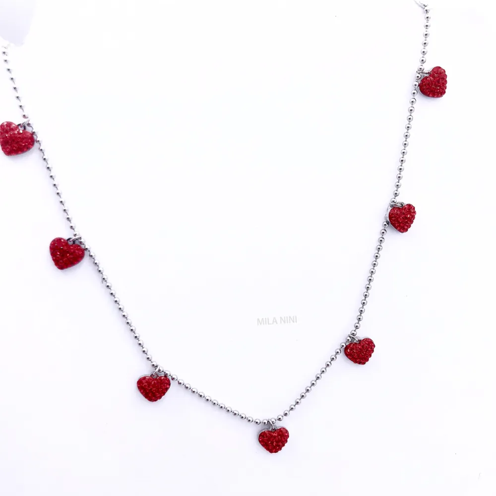 Cuore strass  - Collana 4744