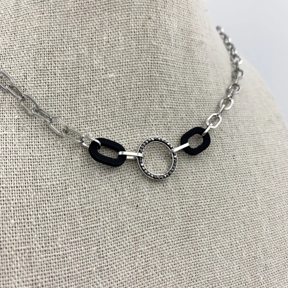 CAC4708-Cerchio strass catena- Collana  Corta