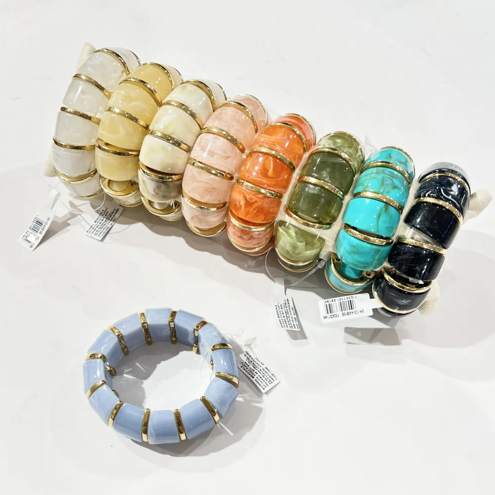 Semplice -Bracciale Elastico Moda in Resina - BMM-103-AA6819B